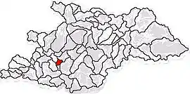 Location in Maramureș County