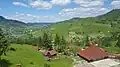 View over Sadova from a pension