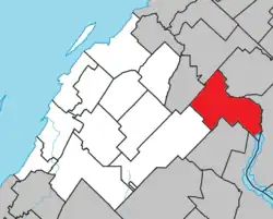 Location within Rivière-du-Loup RCM