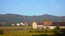 Saint-Hippolyte, with the round Stork Tower