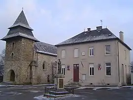 The church and the town hall