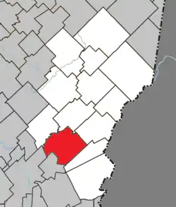 Location within Les Etchemins RCM