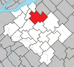 Location within Bellechasse RCM.