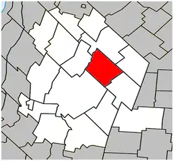 Location within Les Maskoutains RCM