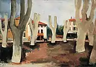 Saint-Tropez, Place des Lices by Joseph Kutter, 1930