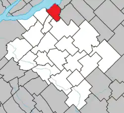 Location within Bellechasse RCM.