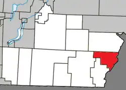 Location within Coaticook RCM