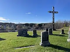 Curé-Adélard-Lamy Cemetery, Batiscan River, mouth of the Pierre-Paul River, P01548 bridge on Route 352