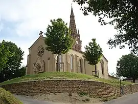 The church of Saint Martin in Saint-Martin-d'Août