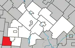 Location within Le Val-Saint-François RCM.