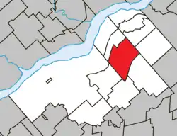 Location within Bécancour RCM