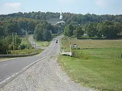 Entering Sainte-Anne-de-la-Rochelle.