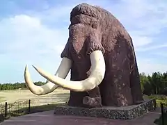 Mammoth monument in Salekhard