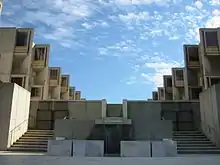 The Salk Institute viewed from below