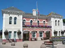 The station building in 2005