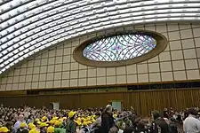 The left side of the audience hall in 2010