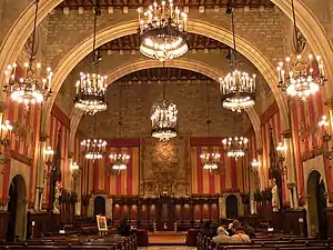 Salón de Cent (for the former Consell de Cent or Consejo de Ciento) of the Barcelona City Council.