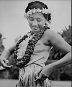 Hula dancer Salome Pickard