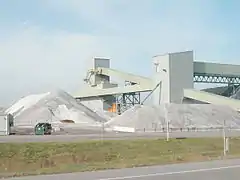 Modern rock salt mine near Mount Morris, New York, United States