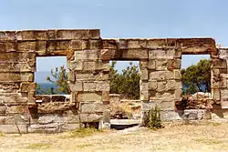 View of ruins in the Coal Mines area