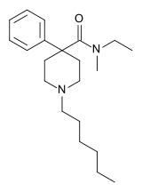 Chemical structure of sameridine.