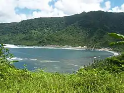 View of Uafato village at Fagaloa Bay