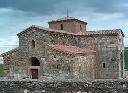 image of one of the oldest churches in Spain San Pedro de la Nave