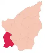 Chiesanuova's location in San Marino