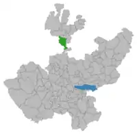 Location of the municipality in Jalisco