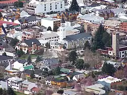 Aerial view of the city