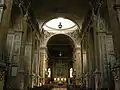 Interior nave of church