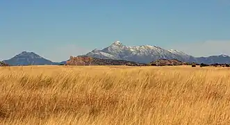 The San Rafael Valley with the Santa Rita Mountains in the background.