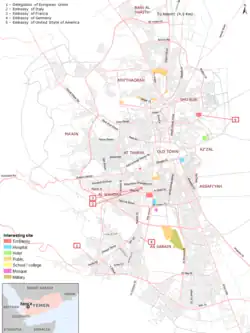 Map of the city