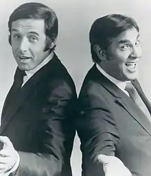 Sandler (left) with Ralph Young, 1970