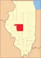 Sangamon County between 1825 and 1839