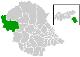 Location within Lienz district