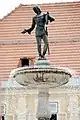 Fountain on main square in Sankt Veit an der Glan, Austria