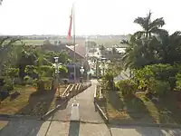 View of downtown from Town Hall hill top