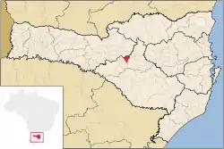 Location of Frei Rogério