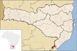 Location of Praia Grande