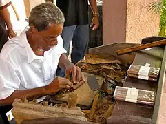 Cigar production in Santiago de Cuba.