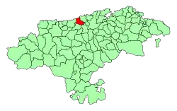 Location of Santillana del Mar