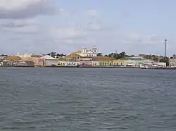 Part of the town viewed from Lagoa dos Patos