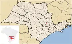 Location in the São Paulo state.