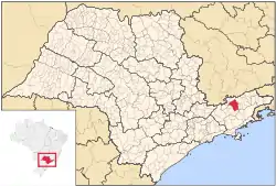 Location in the state of São Paulo