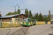 Tram #277 leaving the tram depot, September 23, 2011