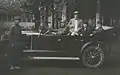 Sardar Homayoun at the steering wheel of a Rolls-Royce