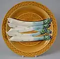 Asparagus plate, c.1880.