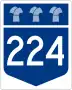 Highway 224 marker