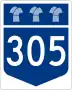 Highway 305 marker